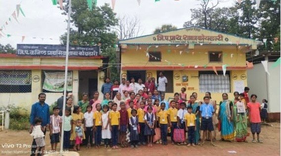 जि.प. प्राथ. शाळा कोयलारी (शेंडा) येथे दप्तर मुक्त शनिवार उपक्रम